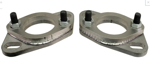 Vintage Speed Flanschadapter 38mm | VW Käfer & T2 Splitlage Edelstahl VW Bus T1 T2 T2a 64-7.79 Typ1 Motor Auspuff VW Bus tiefergelegte Fahrzeuge mit Vorwärmung